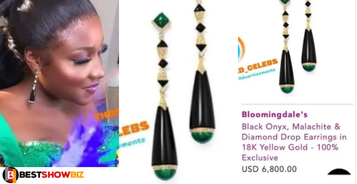 Money no be problem: Anita's earrings she used for her wedding cost Ghc 40,000 (Photos)