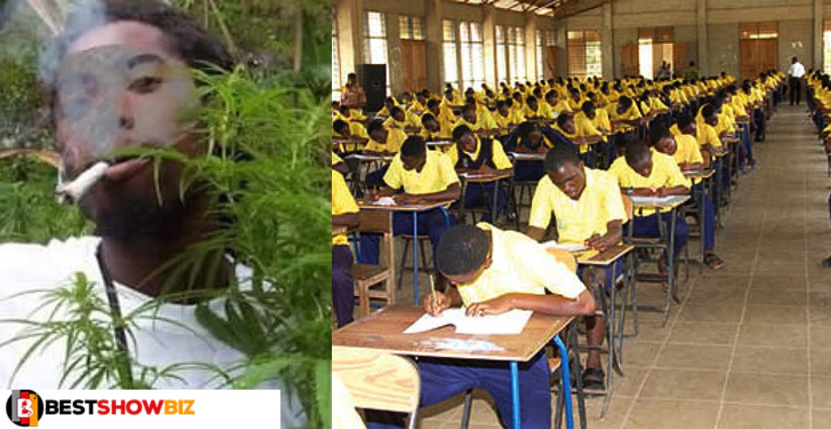 BECE candidate spotted smoking weed during exams