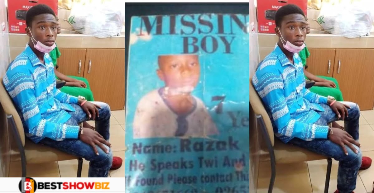 Mother in tears of Joy after Ghanaian Boy who got missing at the age of 7 finally found at age 17 - Photos