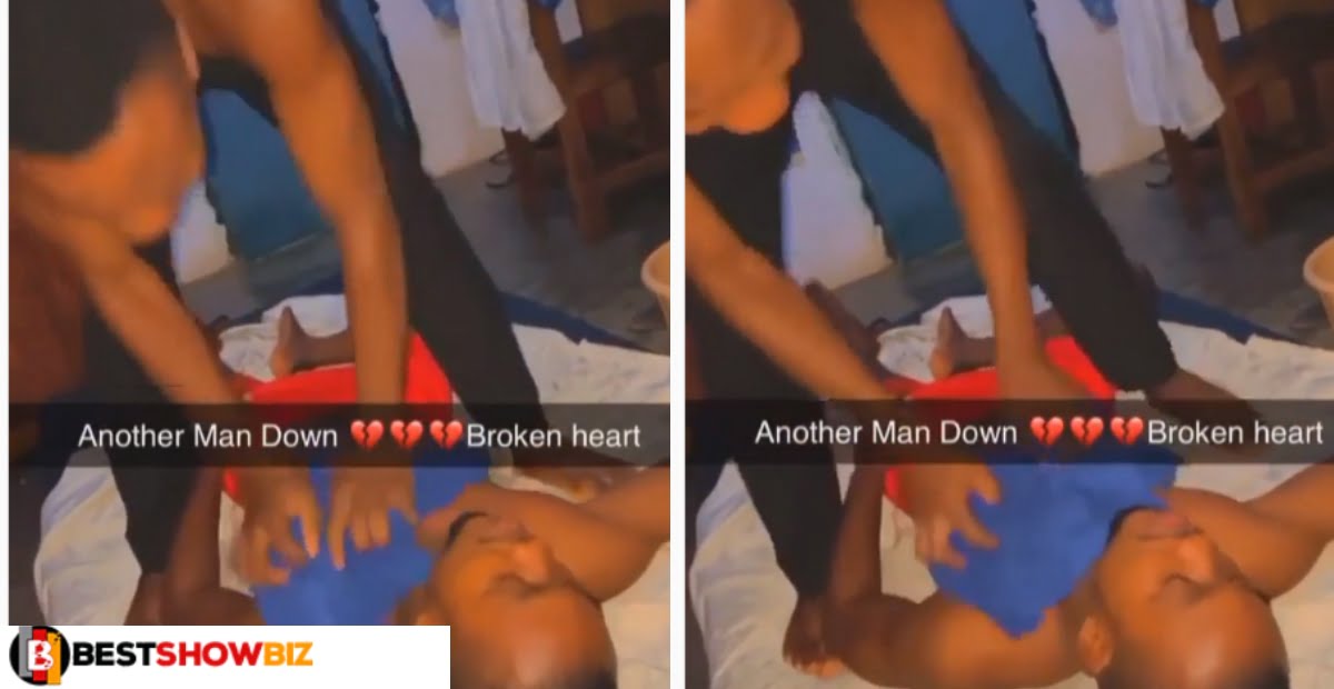 Another Man Down: Legon Boy collapsed after his girlfriend gave him a broken heart