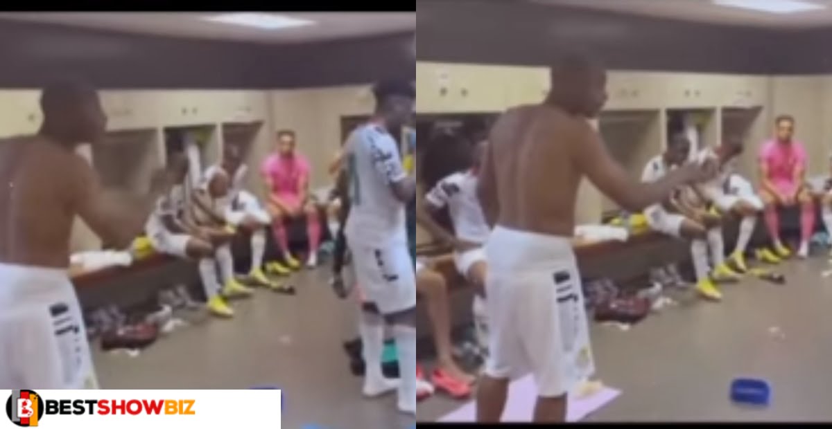 Watch video of Dede Ayew Warning Black star players aggressively in the dressing room