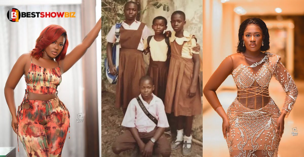 Netizens laugh hard after a primary school photo of Fella Makafui surfaced online