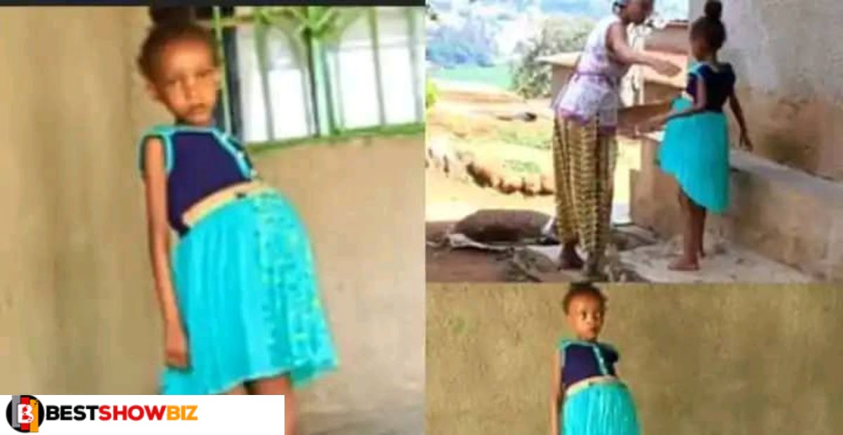 Meet the 6 years old girl whose father has abandoned her because she is pregnant