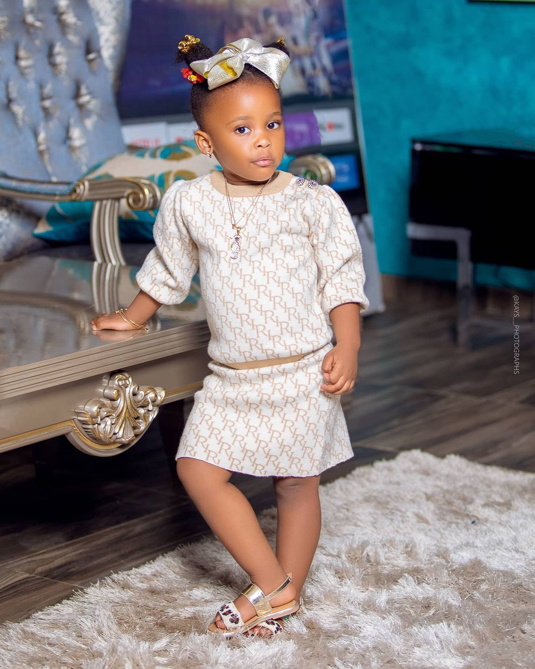 Photos: Mcbrowns daughter and Hajia4reals daughter, who get beauty with swag