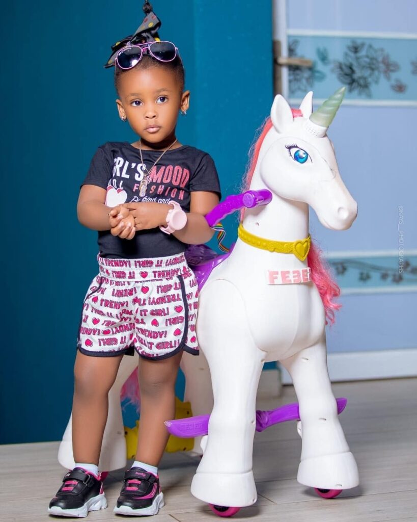Photos: Mcbrowns daughter and Hajia4reals daughter, who get beauty with swag