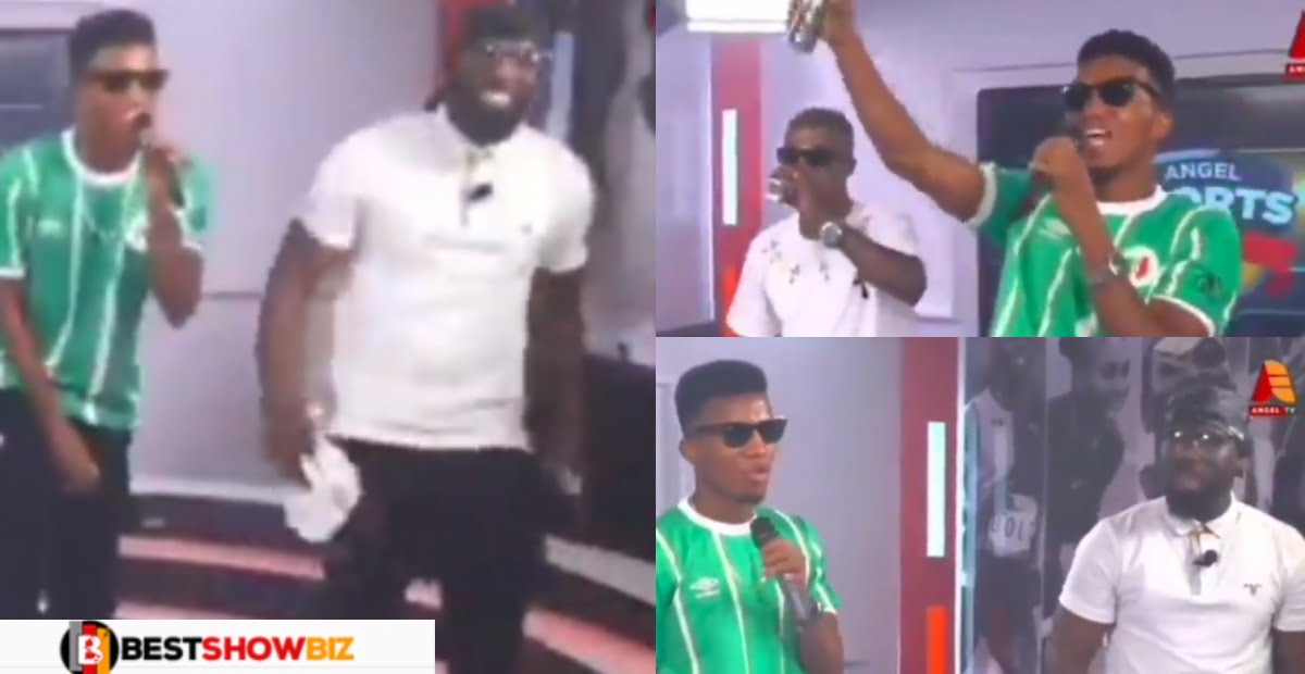 Video: Unbothered Xandy Kamel's husband spotted performing with Kofi Kinaata amid cheating issues