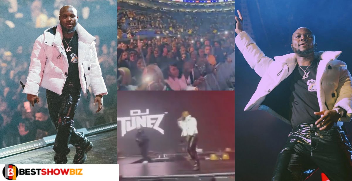 Good Move: King Promise performs in a filled O2 Arena with Wizkid (Video)