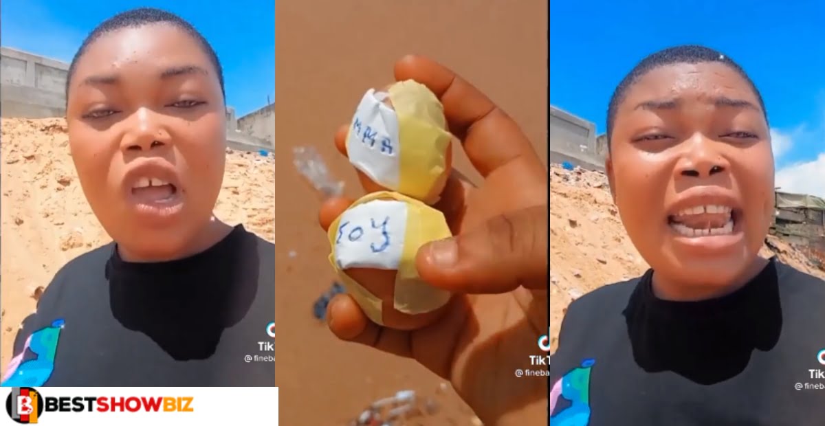 Video: Angry lady curses boyfriend with eggs for lying about her