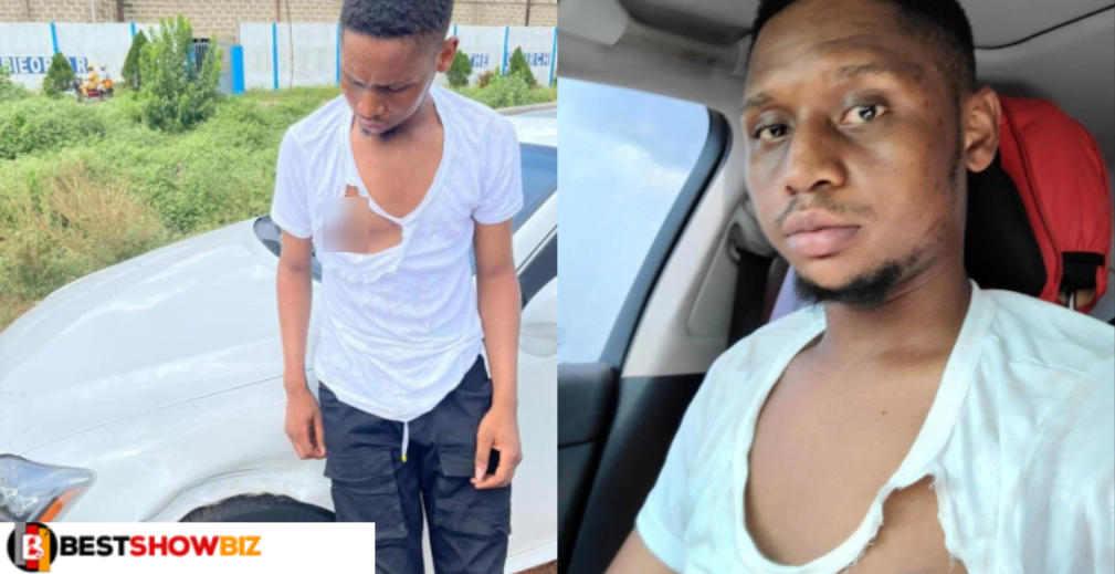 "Policemen beat me up because I drive an expensive car"- Young man reveals