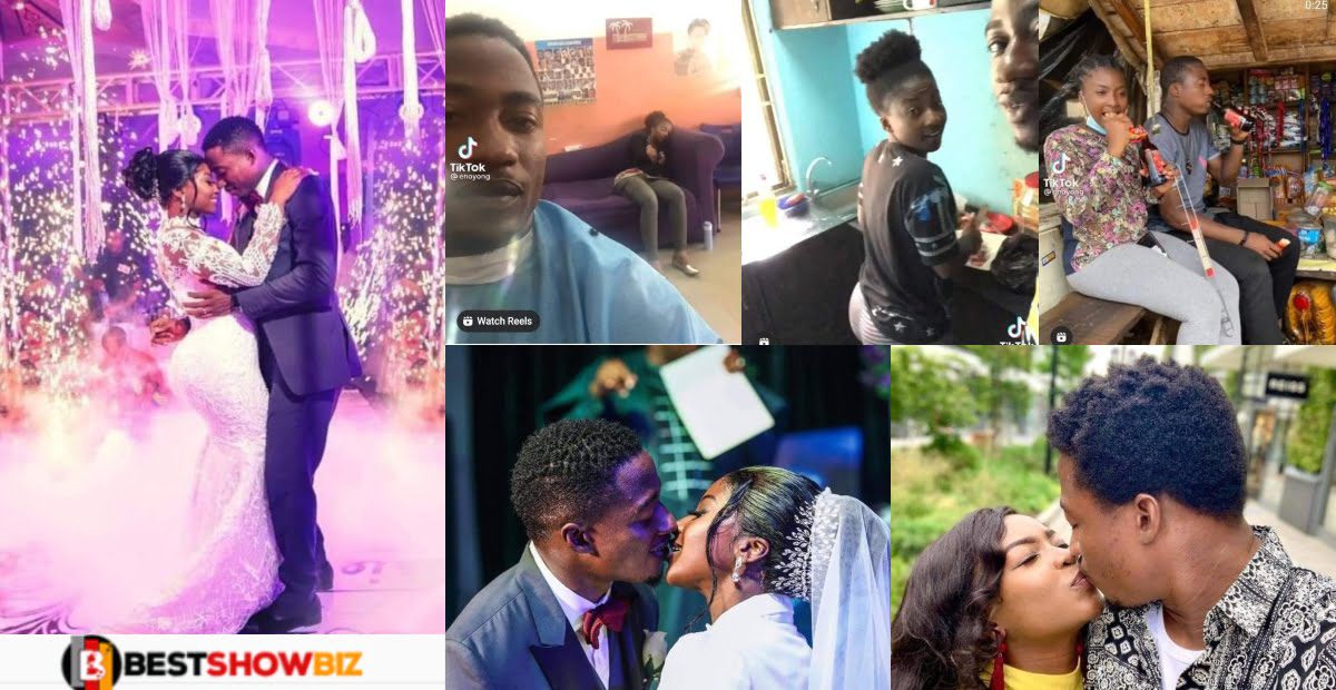 Man marries girlfriend who stuck with him when he was broke and shares photos of their transformation.
