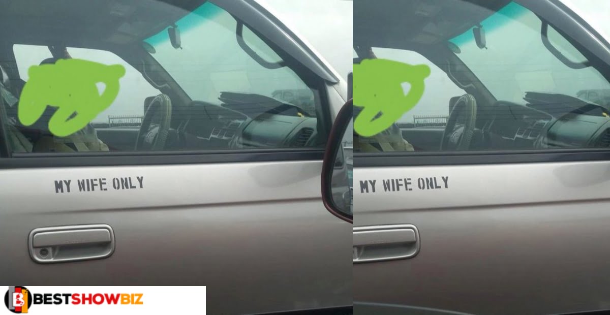 Man Writes On His Car's Passenger Gate As He Ends Debate Over Who Deserves Front Seat Between Wife And Mother