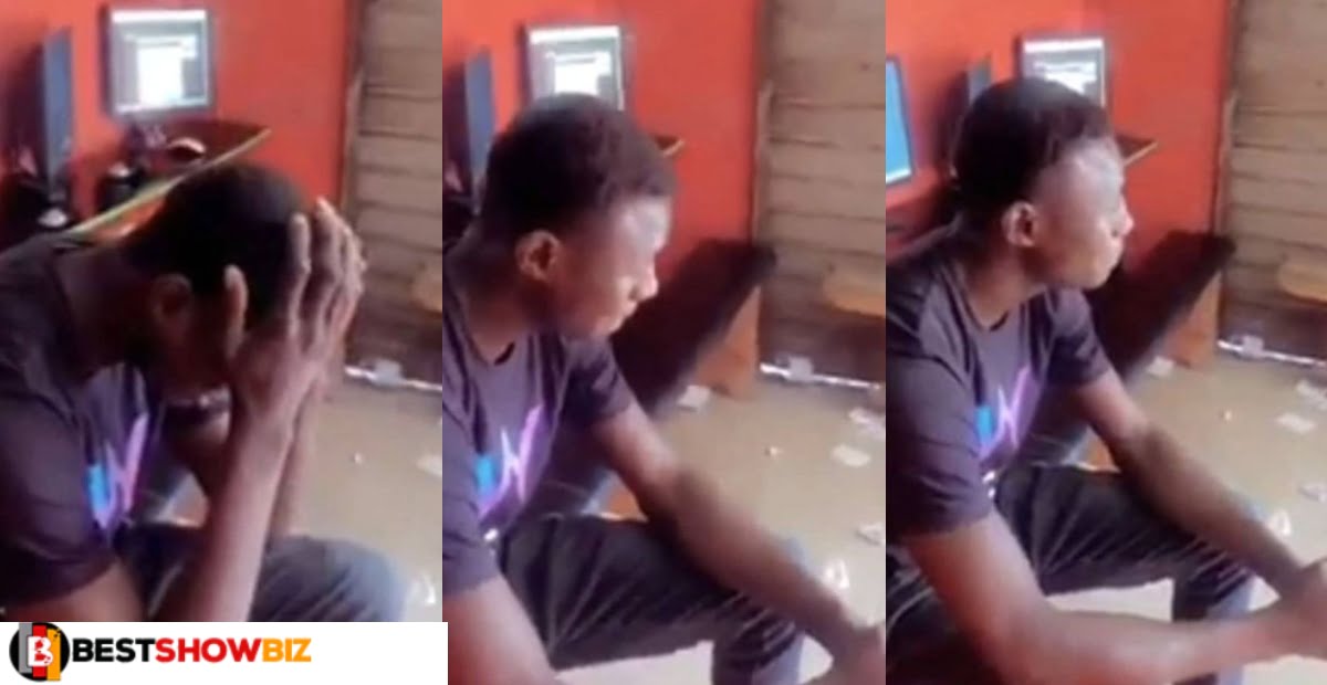 Man cries like a baby after losing his boss money on sports betting