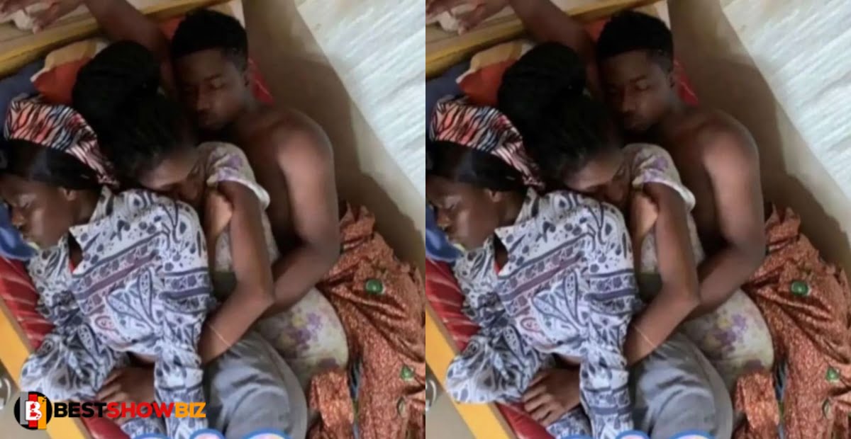 (+PHOTO) young man goes viral for sleeping with his two girlfriends on the same bed