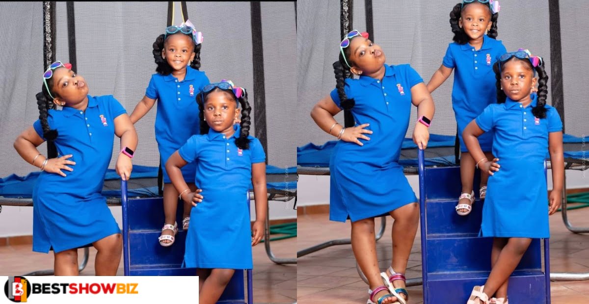 Adorable photos of Mcbrown's daughter, Baby Maxin with her beautiful sisters surfaces