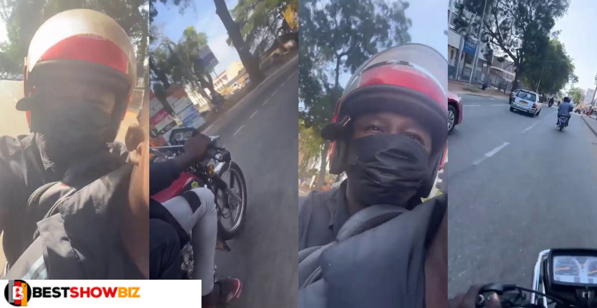 See How Medikal Took Okada Ride in Town to Avoid being late for court (video)