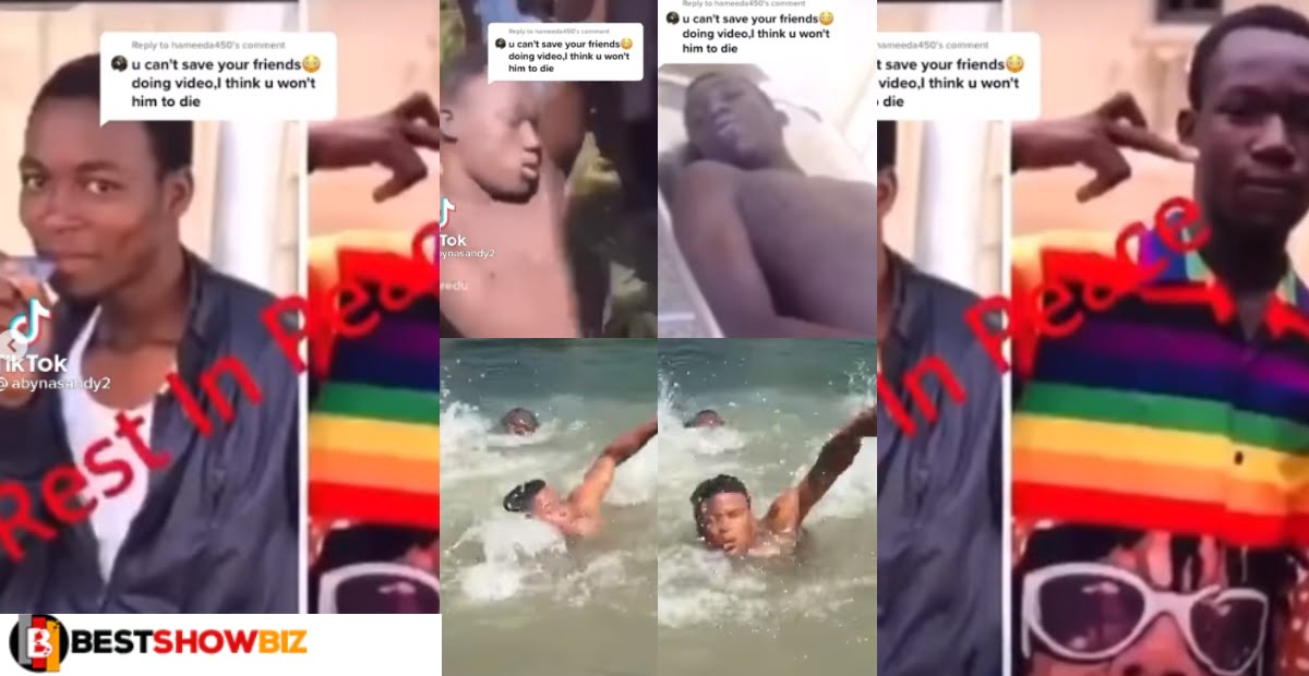 Two young men drṏwnḕd helplessly in a river while their friends recorded it on their phones (video)