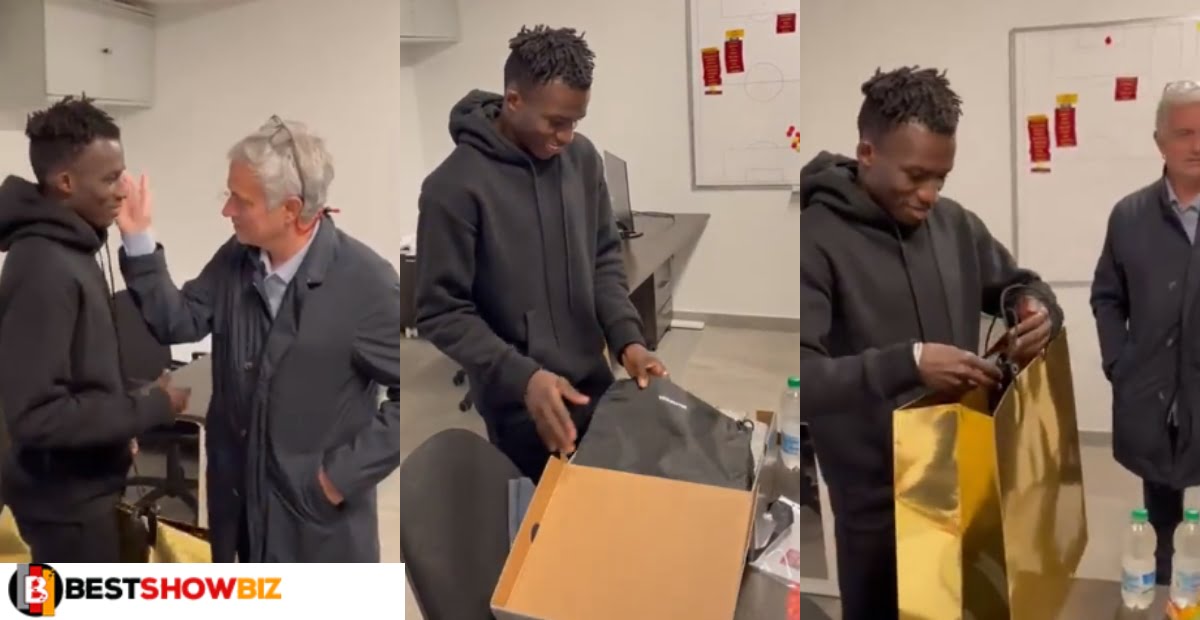 Jose Mourinho finally buys Ghanaian youngster Afena-Gyan the $800 boots he promised (Video)