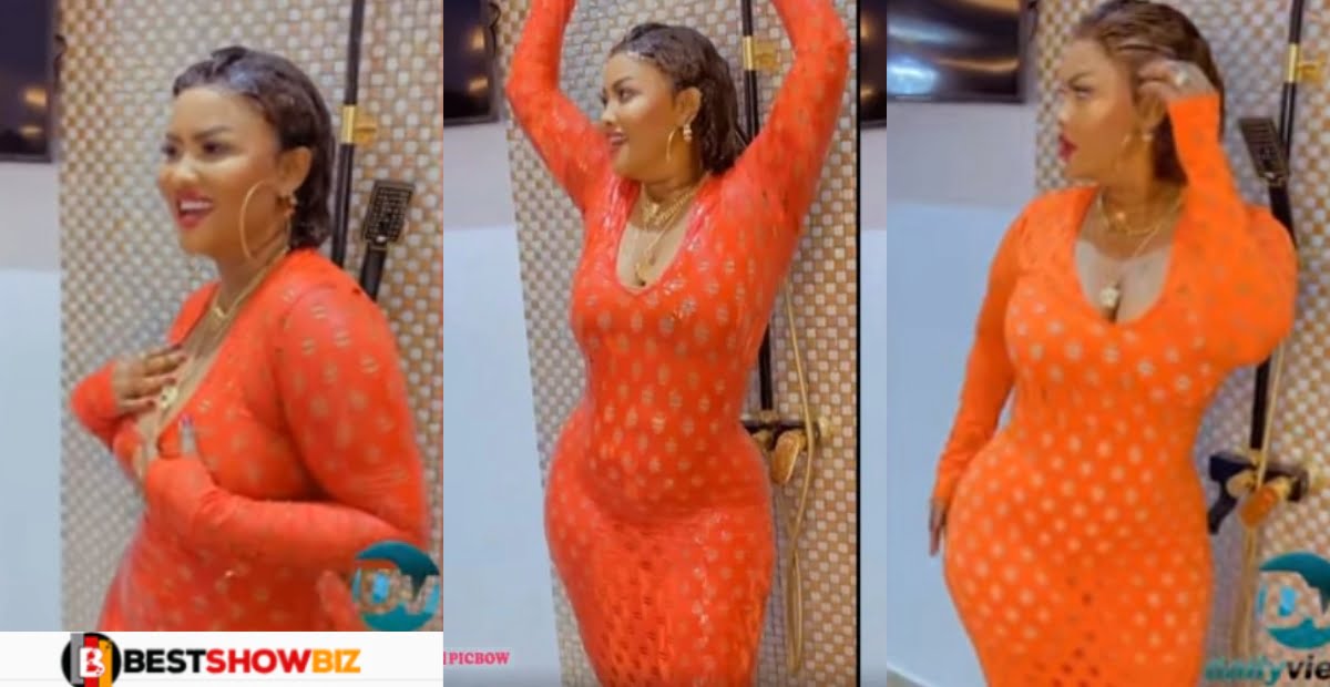 Actress Nana Ama Mcbrown is believed to be pregnant with baby no.2 after a video of her tummy surfaced online