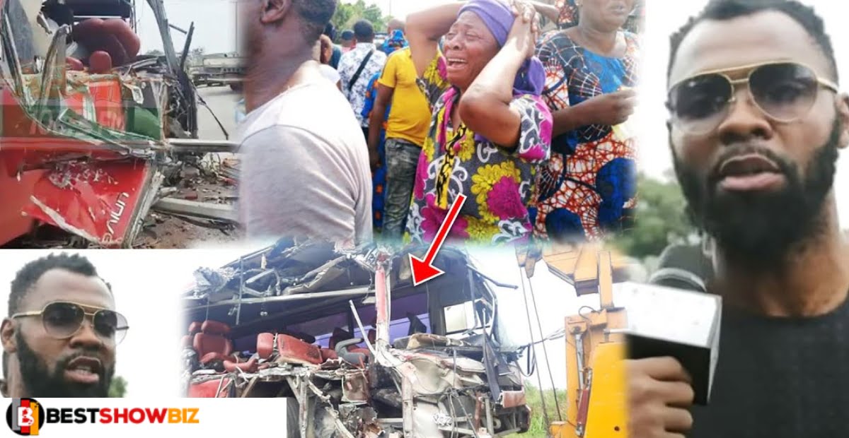 Obofour’s church members accident: The driver was going to to!let in the bush - Eyewitness reveals (Video)