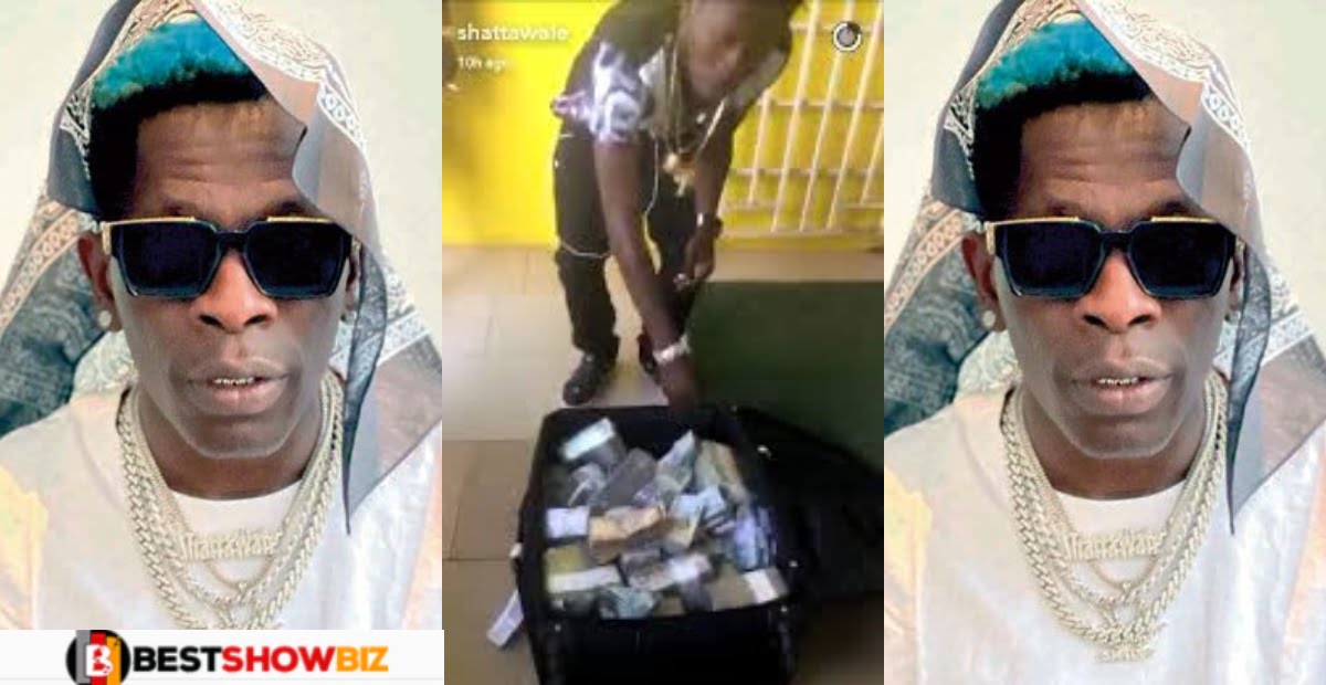 Shatta Wale proves with video as he wins big again with 200 cedis on Betway