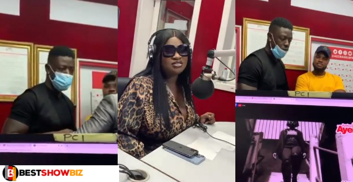 macho Man storms studio to embarrass Sista Afia for owing him money during a live interview