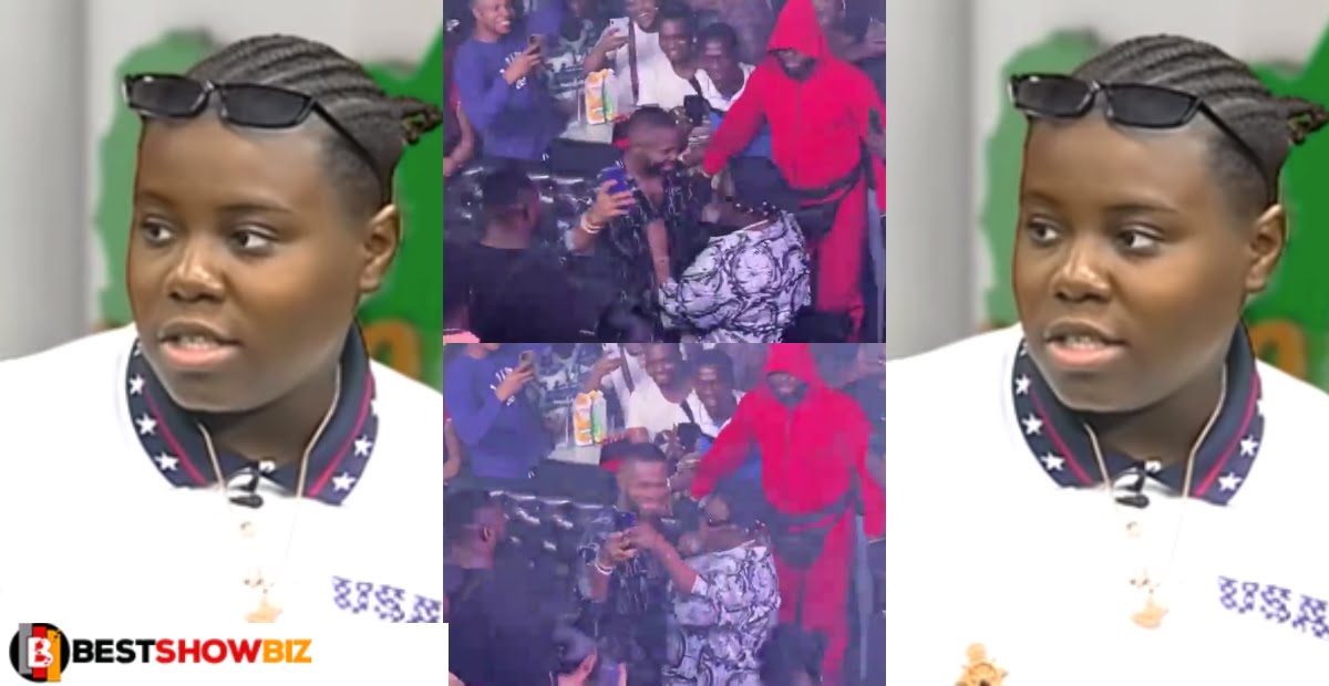 Video: Teni snatches male fan's phone after he tried recording while grinding her