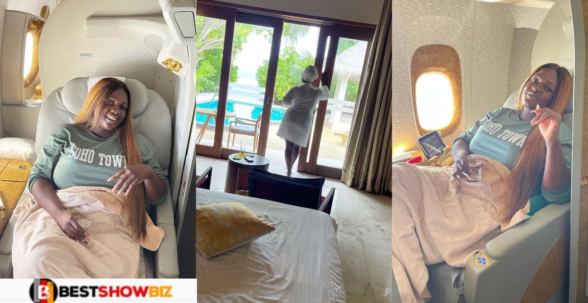 Videos: East Legon landlady, Tracey Boakye enjoys an expensive vacation From Dubai To Maldives