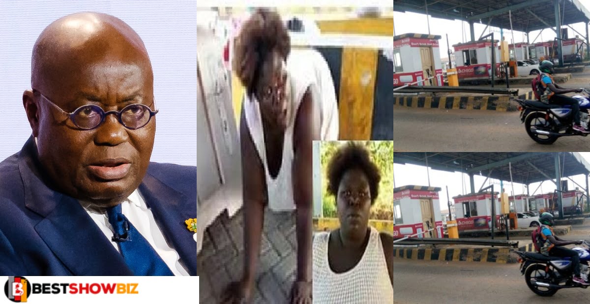 "Akuffo Addo please we beg you, i can't feed my family if you close it"- Trader begs president after he abolished road tolls (video)