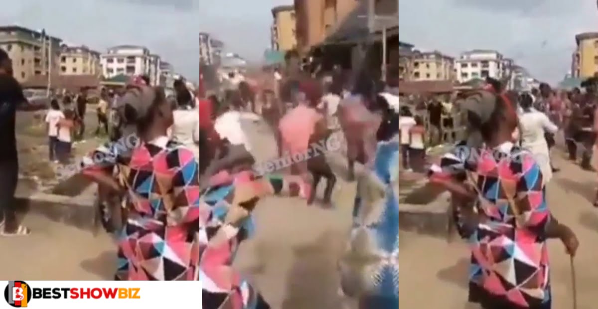 Is this normal? Video of church members flogging Satan with canes surfaces - Watch