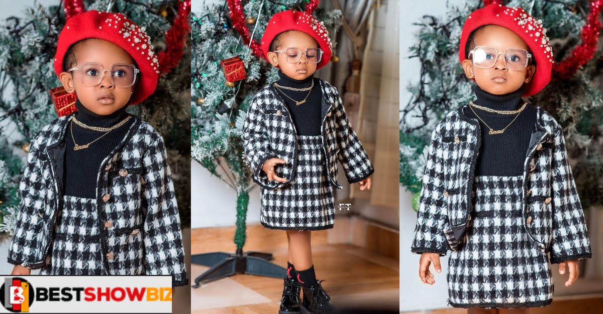 Strongman’s 3-year-old Daughter, Simona Slays With Her Santa Look In New Photos
