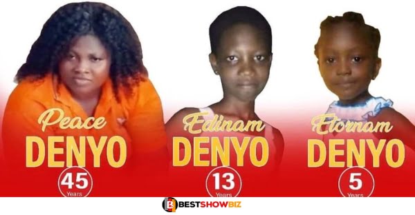 Tears flow as mum and 2 daughters d!e on the same day in an accident