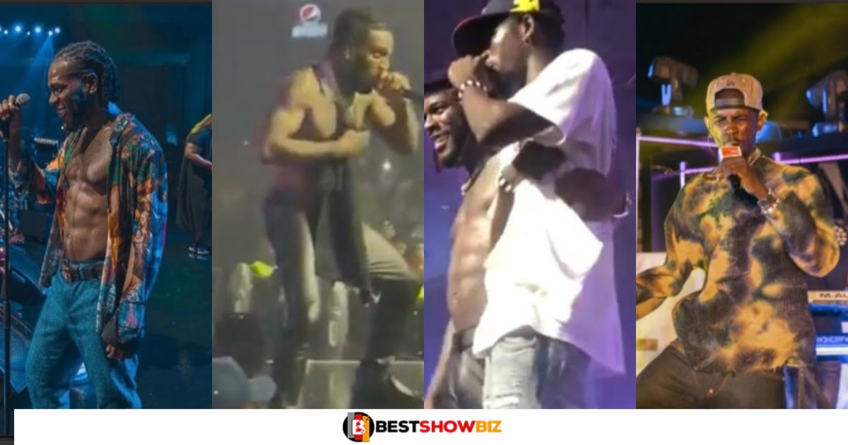 Watch Video Of How Black Sherif Performed in Nigeria with Burnaboy