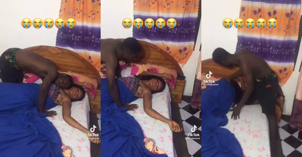 Boy in serious trouble as girlfriend he camped in his room d!es on his bed (Video)