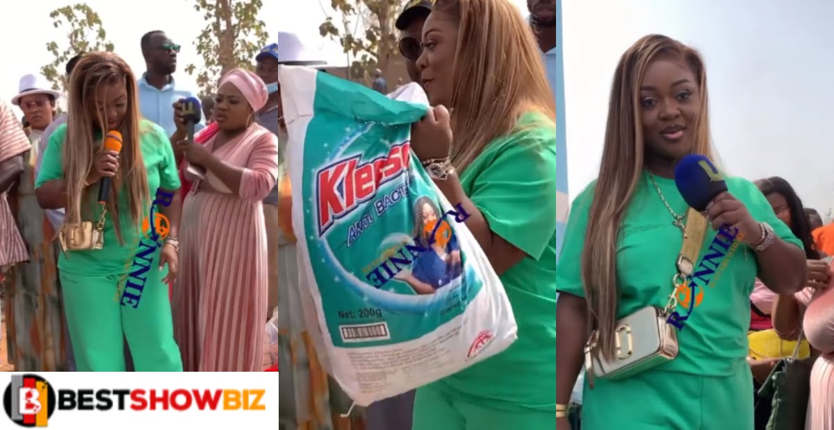 To commemorate her 38th birthday, Jackie Appiah donates a borehole to a deprived community in Tamale – Video