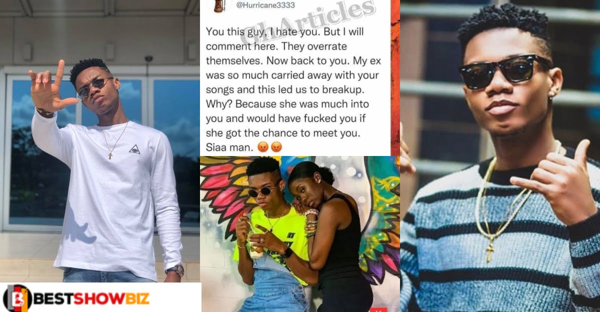 Man insults kidi after his relationship ended because his girlfriend said she would fṳḉḱ Kidi if she had the chance.
