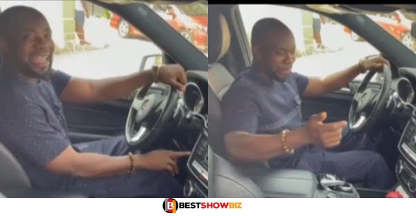 "I will not give anyone a lift in my new Benz"- Kwame Obodie flaunts his new car (Video)