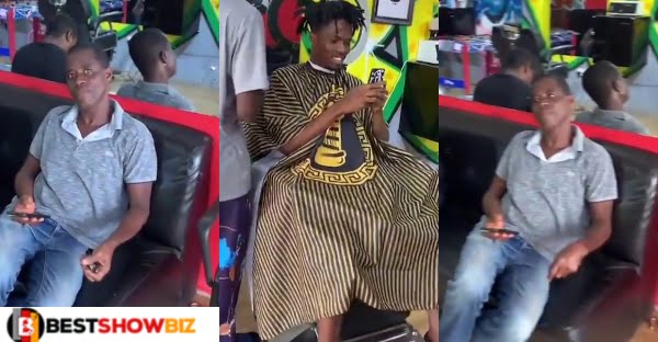Kwesi Arthur’s Father Sends Him To The Barbering Shop For A Proper And Decent Hair Cut (video)