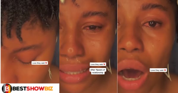 Lady Cries Like A Baby After Her Boyfriend Of 11 Years Leaves Her To Marry Another Woman (video)