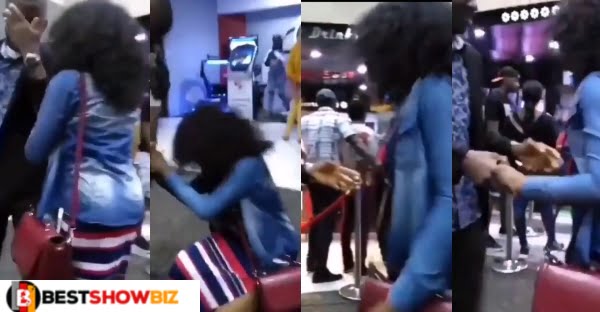 Lady Slaps Her Boyfriend After He Refused Her Marriage Proposal (video)