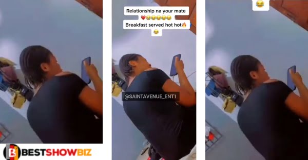 Ice cold broken heart: "I don't want you again"- Lady breaks up with boyfriend over the phone (Video)