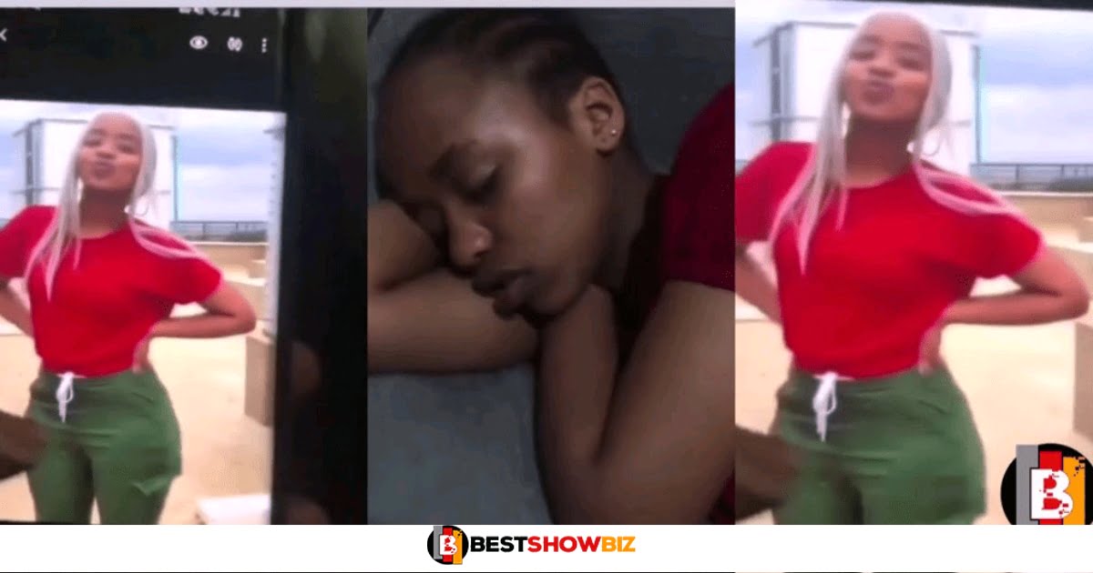 man shocked after a slay queen he met online visited his house and seeing her sleep without makeup (video)