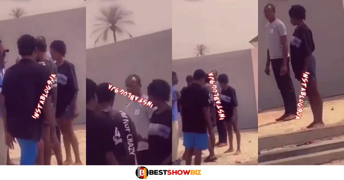 Young man and his friends storm girlfriend house to collect phone after they caught her cheating (video)