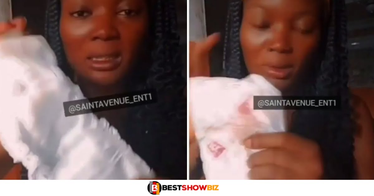 "We will use diapers since sanitary pads are very expensive now."- Lady reveals