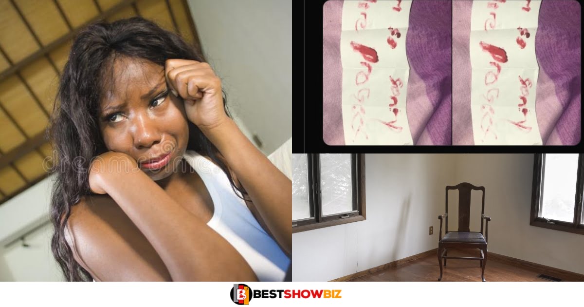 Robbers leave apology letter after emptying lady’s house while sleeping