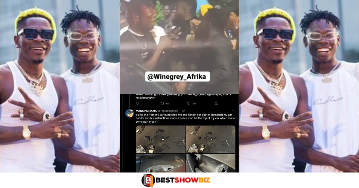 So sad: Video Of MadeInGhana being manhandled and prevented from entering Shatta Wale's show surfaces online