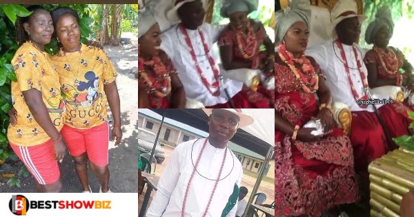 See Wedding Photos and Videos of the man who married his two pregnant girlfriends on the same day
