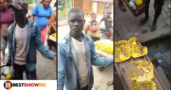 This is an Ev!l world: See the dangerous substance a man was selling as medicine on the streets (Video)