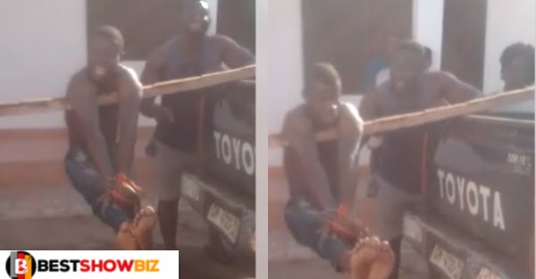 A Young Man Punished For Insulting The Chief Of Nkoranza (video)