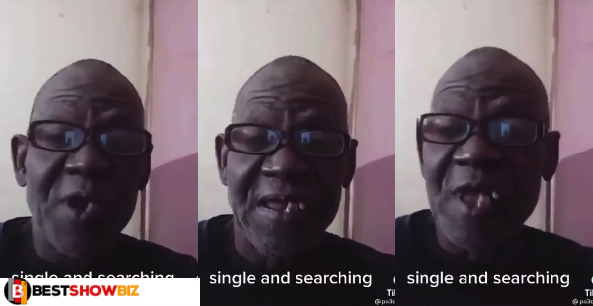 Video: 65yr old man with only three teeth search for beautiful lady to marry on social media