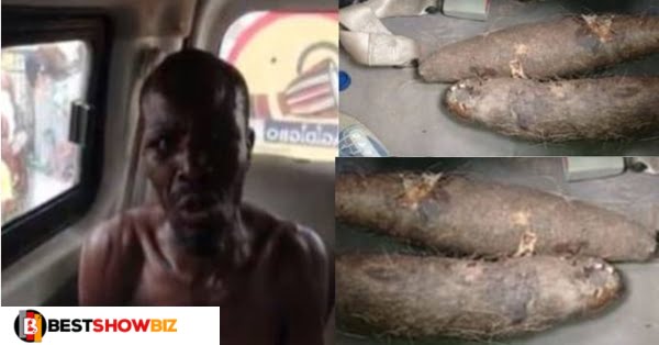 A man has been arrested for reportedly turning two kids into tubers of yam.